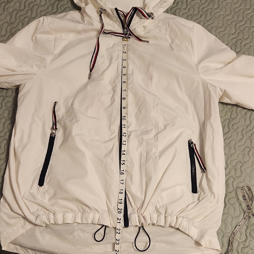 Tommy Hilfiger White Wind Breaker Utility Jacket - Picture 5 of 14